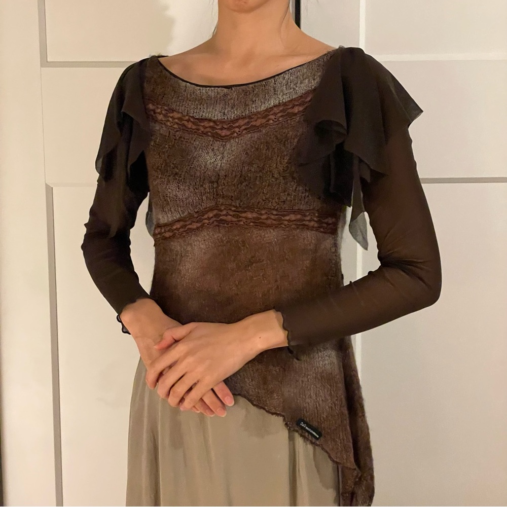 Vintage D&G by Dolce & Gabbana Y2K style knit top